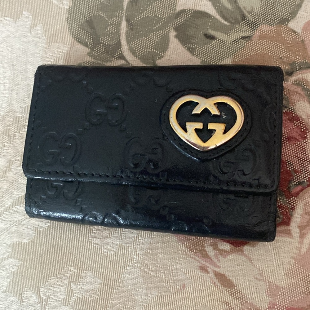 Authentic GUCCI GUCCISSIMA Heart Key Case Excellent Condition + - Picture 11 of 11